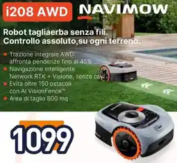 Unieuro i208 AWD NAVIMOW offerta