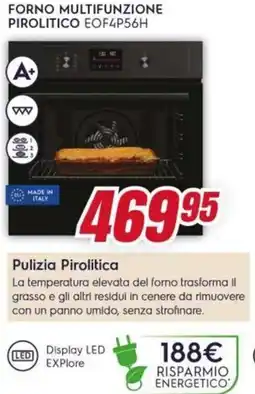 Trony Electrolux FORNO MULTIFUNZIONE PIROLITICO EOF4P56H offerta