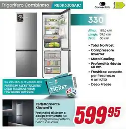 Trony Hisense Frigorifero Combinato RB3K330SAIC offerta