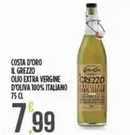Euroesse Costa d'oro il grezzo olio extra vergine d'oliva 100% italiano offerta