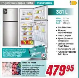 Trony Hisense Frigorifero Doppia Porta RT488N4DC2 offerta