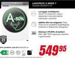 Trony Hisense LAVATRICE X SERIE 7 HW100-B14367U-IT offerta