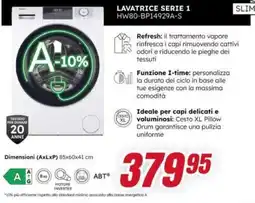 Trony Haier LAVATRICE SERIE 1 HW80-BP14929A-S offerta