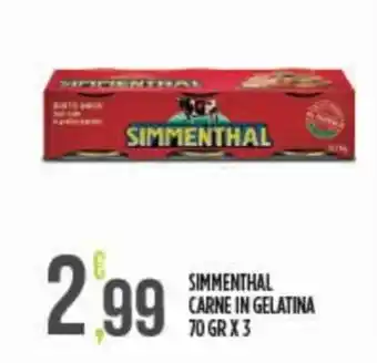 Euroesse Simmenthal carne in gelatina offerta