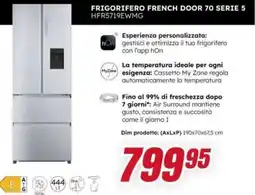Trony Haier FRIGORIFERO FRENCH DOOR 70 SERIE 5 HFR5719EWMG offerta