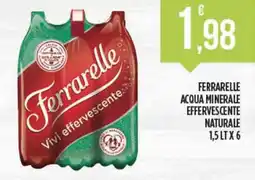 Euroesse Ferrarelle acqua minerale effervescente naturale offerta