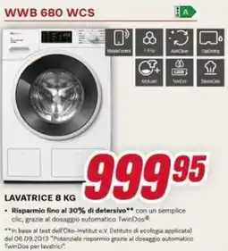 Trony Miele WWB 680 WCS LAVATRICE offerta
