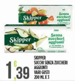 Euroesse Skipper succhi senza zuccheri aggiunti offerta