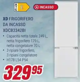 Trony XD FRIGORIFERO DA INCASSO XDCB2342BI offerta