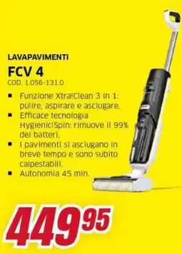 Trony Kärcher lavapavimenti FCV 4 offerta