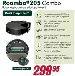 Trony Roomba 205 Combo offerta