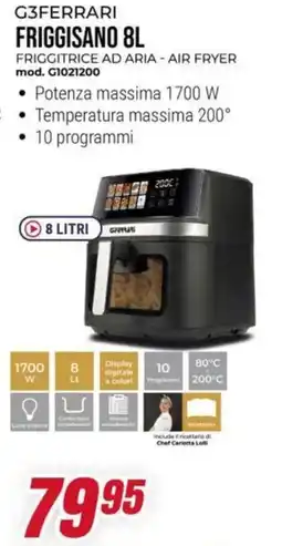 Trony G3FERRARI FRIGGISANO FRIGGITRICE AD ARIA - AIR FRYER mod. G1021200 offerta