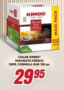 Trony Cialde kimbo macinato fresco espr. formula bar offerta