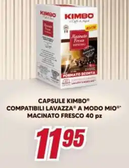 Trony Capsule kimbo compatibili lavazza a modo mio macinato fresco offerta