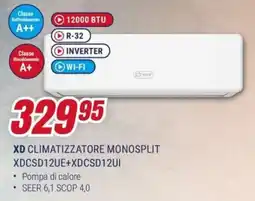 Trony XD CLIMATIZZATORE MONOSPLIT XDCSD12UE+XDCSD12UI offerta