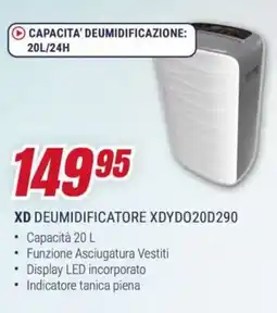Trony XD DEUMIDIFICATORE XDYD020D290 offerta
