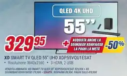 Trony XD SMART TV QLED 55" UHD XDP55VQU1ESAT offerta