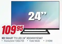 Trony XD SMART TV LED 24" XD24VH1ESAT offerta