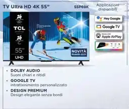 Trony TCL TV Ultra HD 4K 55" 55P69K offerta