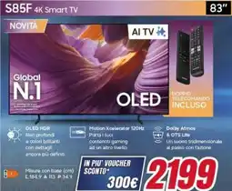 Trony SAMSUNG S85F 4K Smart TV 83" offerta