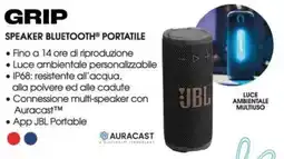 Trony Jbl grip speaker bluetooth portatile offerta