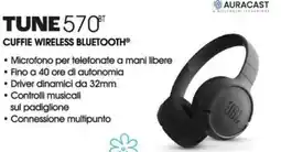 Trony Jbl tune 570 cuffie wireless bluetooth offerta