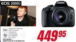 Trony Canon EOS 2000D + OBIETTIVO EF-S 18-55MM DC offerta