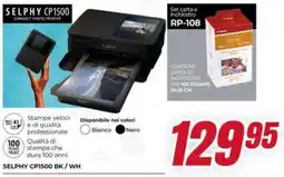 Trony Canon SELPHY CP1500 BK/WH offerta