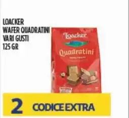 Euroesse Loacker wafer quadratini offerta