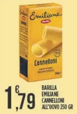 Euroesse Barilla emiliane cannelloni all'uovo offerta