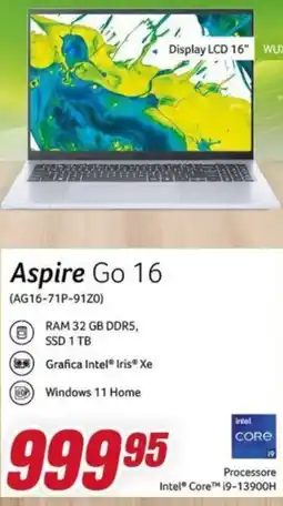 Trony acer Aspire Go 16 offerta