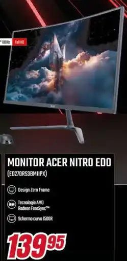 Trony MONITOR ACER NITRO EDO (ED270RS3BMIIPX) offerta