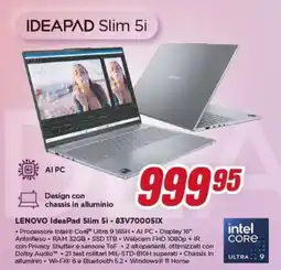 Trony LENOVO IdeaPad Slim 5i - 83V700051X offerta