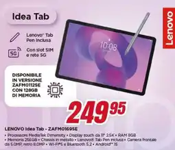 Trony LENOVO Idea Tab - ZAFM0169SE offerta