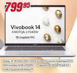Trony ASUS Vivobook 14 X1407QA-LY043W offerta