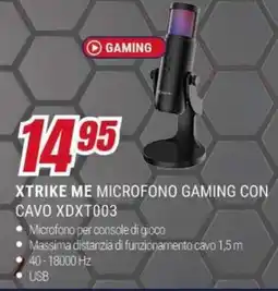 Trony XTRIKE ME MICROFONO GAMING CON CAVO XDXT003 offerta