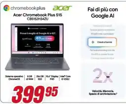 Trony Acer Chromebook Plus 515 CB5152H34ZU offerta