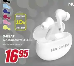 Trony Music hero x-beat auricolari wireless offerta