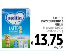 Spazio Conad Latte di proseguimento 2 MELLIN offerta