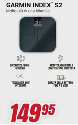 Trony Garmin index S2 offerta