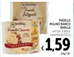 Spazio Conad Piadelle mulino bianco BARILLA offerta