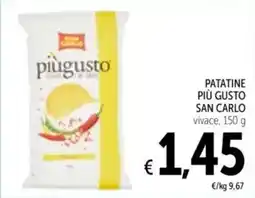Spazio Conad Patatine più gusto SAN CARLO offerta