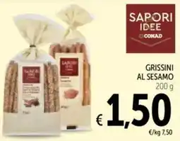 Spazio Conad Grissini al sesamo offerta