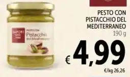 Spazio Conad Pesto con pistacchio del mediterraneo offerta