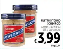 Spazio Conad Filetti di tonno CONSORCIO offerta