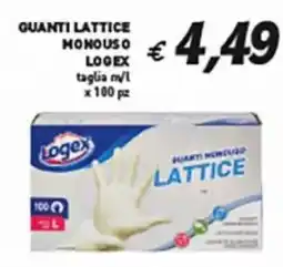 Coal Guanti lattice monouso LOGEX offerta