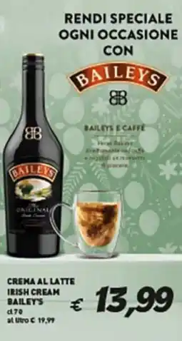 Coal Crema al latte irish cream BAILEY'S offerta