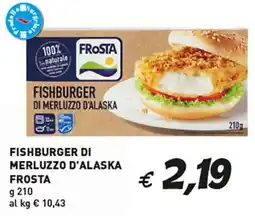 Coal Fishburger di merluzzo d'alaska FROSTA offerta