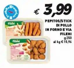 Coal Pepitos/stick di pollo in forno e via FILENI offerta