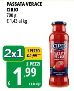 Tigros Passata verace CIRIO offerta